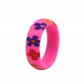Love Pattern Silicone Wedding Rings For Women