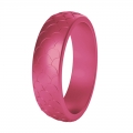 5.7MM Scale Pattern Silicone Wedding Rings For Women